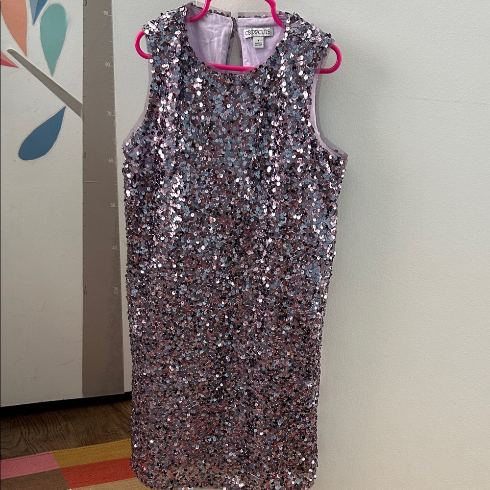 Crewcuts Sparkling Purple Sequin Dress